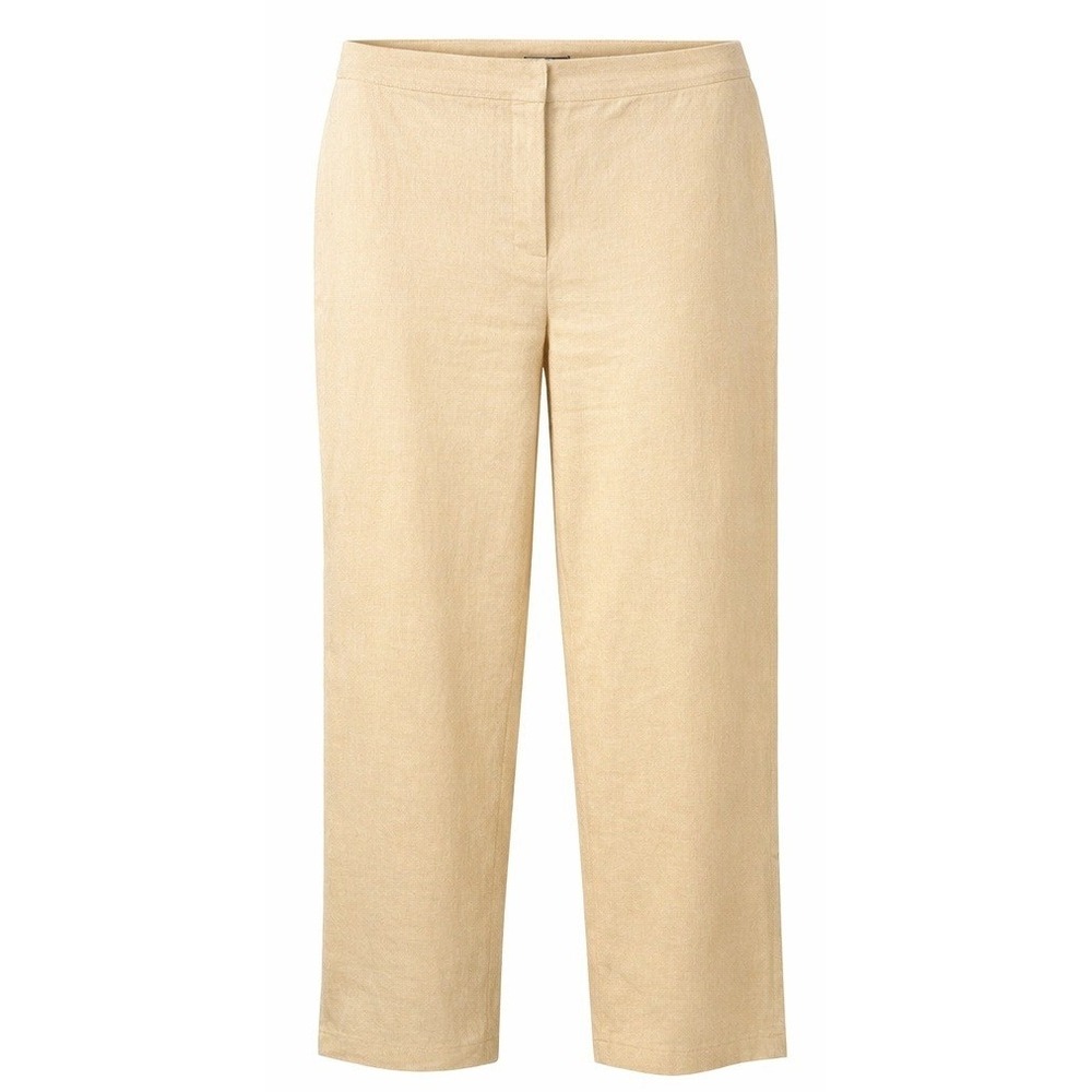 Theory Women's Size 8 Clean Trouser Luxe Linen Wide Leg Pants‎ Quiet Luxury
